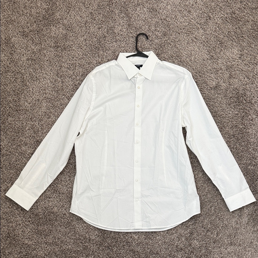 NWT Slim 1MX Express Men's White Dress Shirt